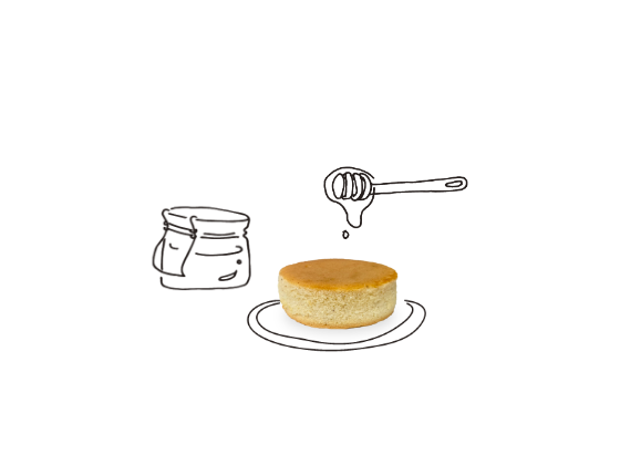 はちみつをかけたぼうろの画像